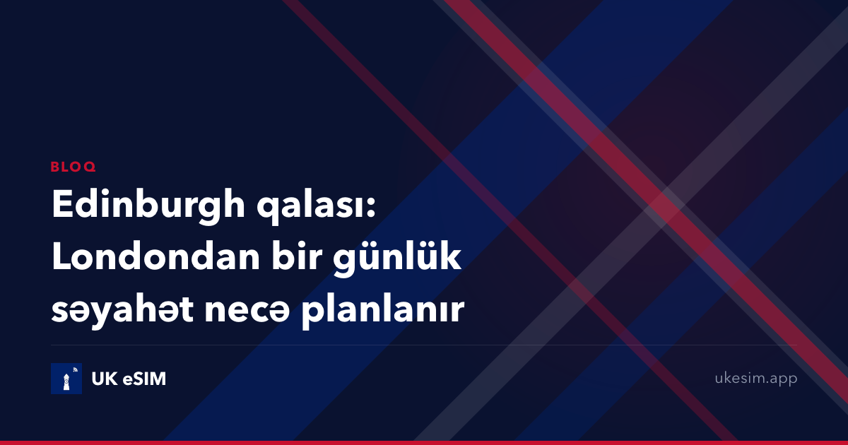 Edinburgh qalası: Londondan bir günlük səyahət necə planlanır