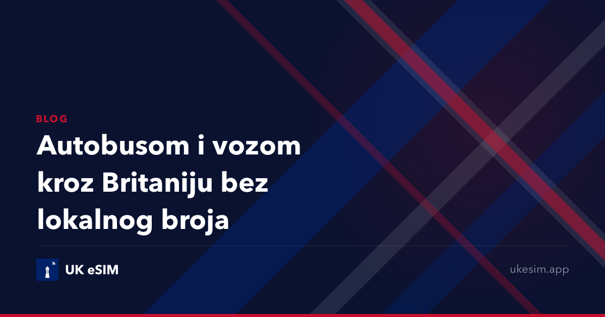 Autobusom i vozom kroz Britaniju bez lokalnog broja