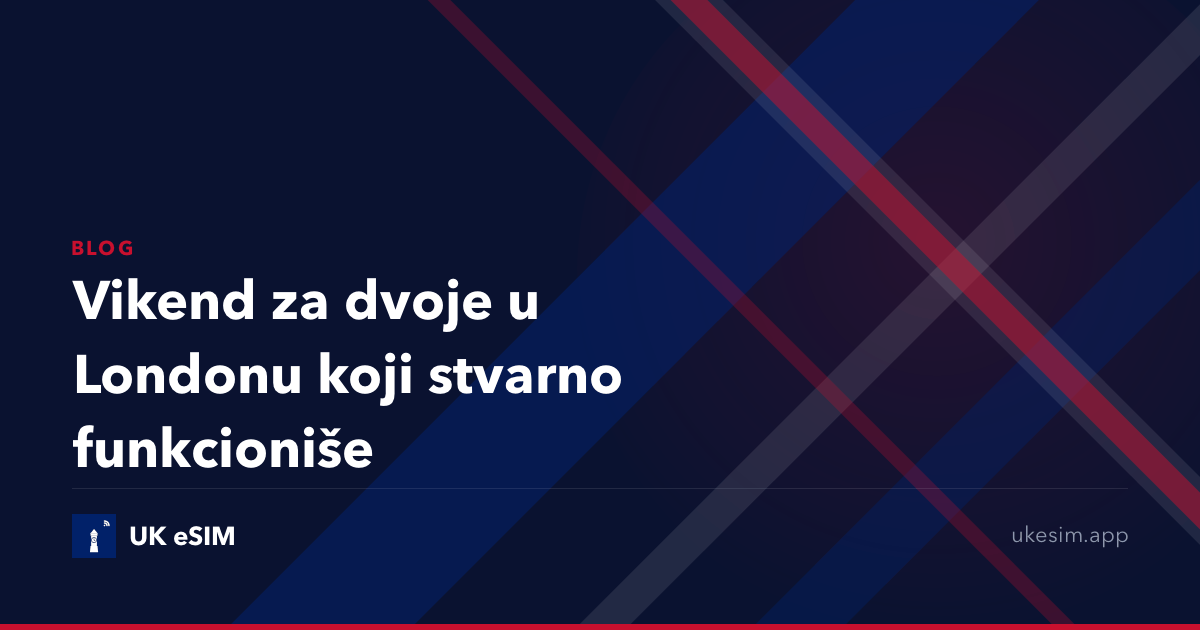 Vikend za dvoje u Londonu koji stvarno funkcioniše