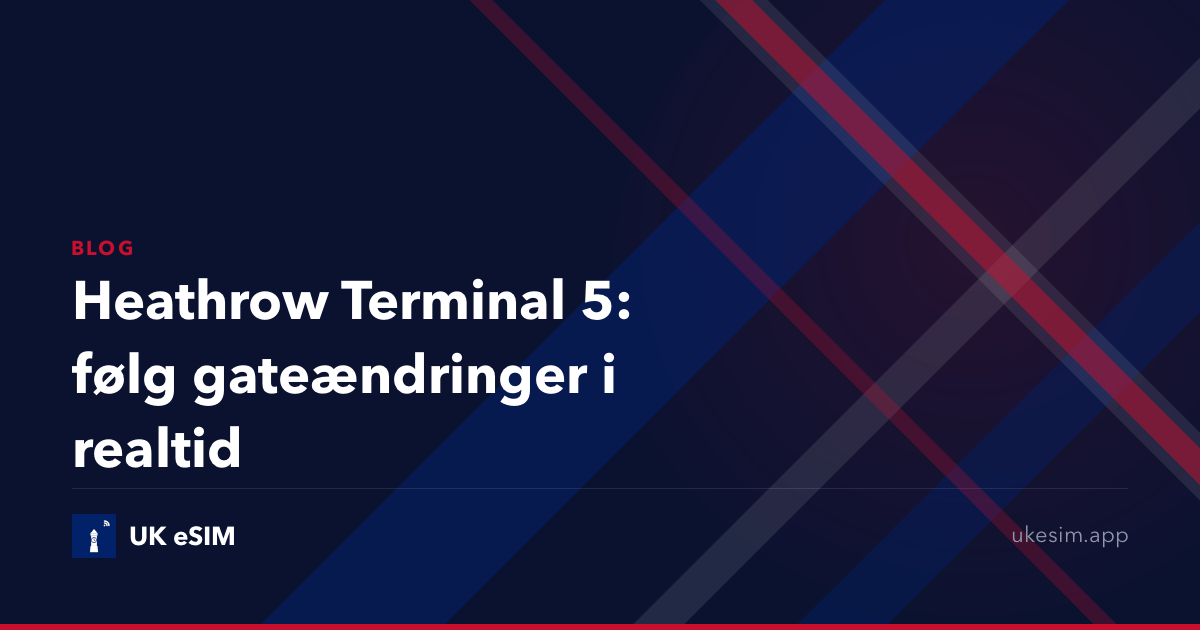 Heathrow Terminal 5: følg gateændringer i realtid