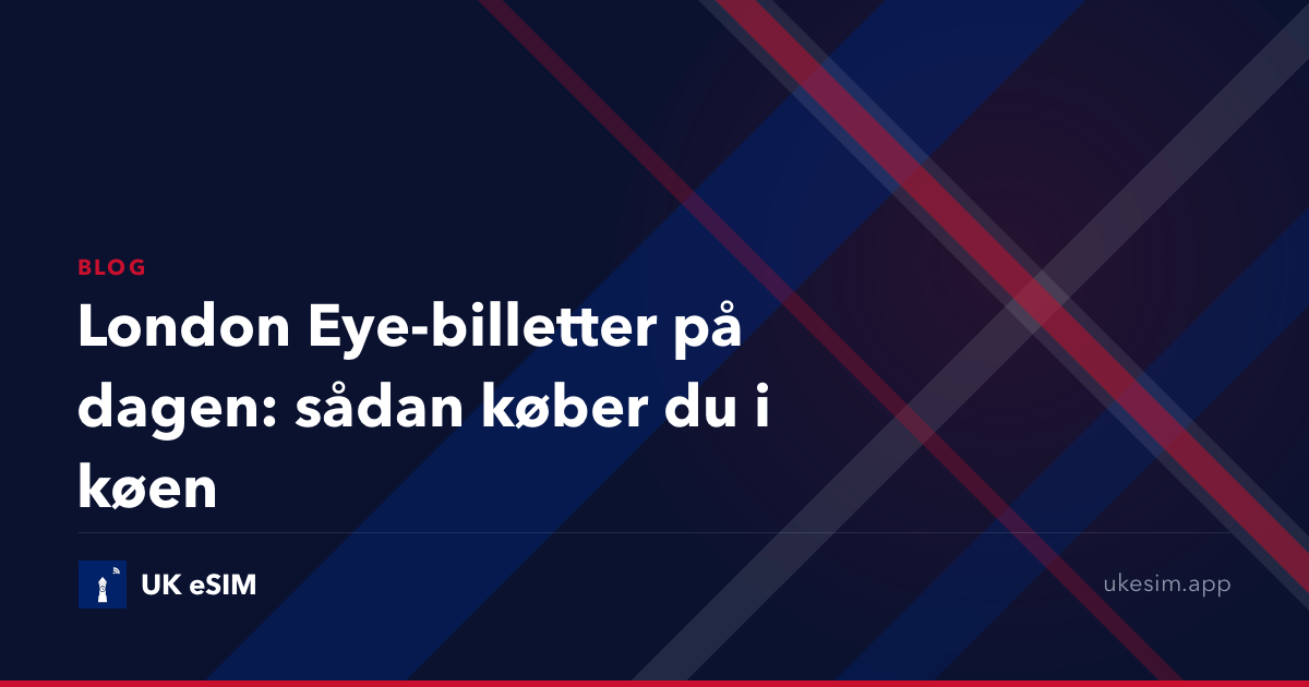 London Eye-billetter på dagen: sådan køber du i køen
