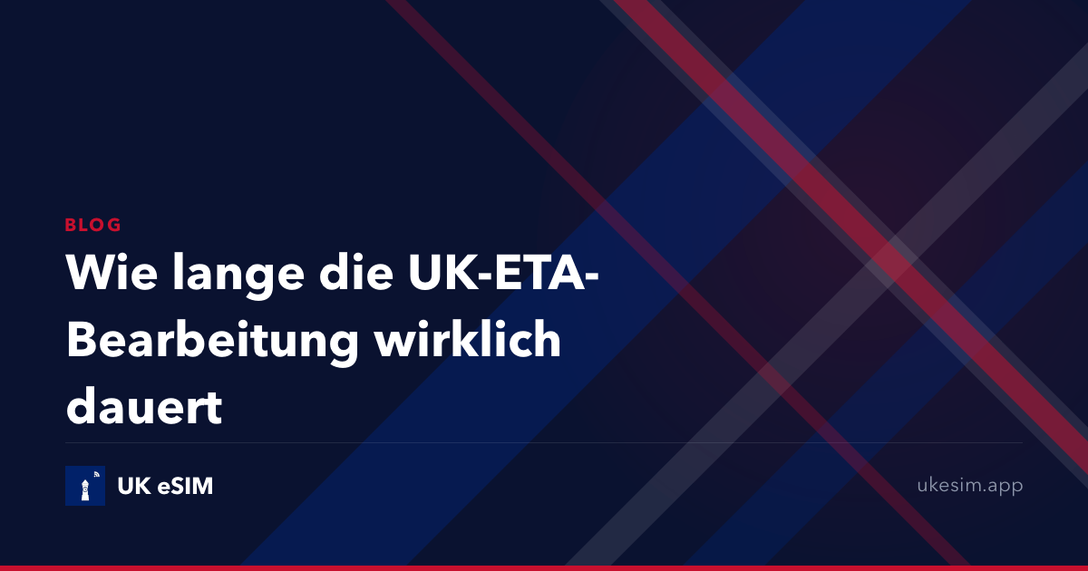 Wie lange die UK-ETA-Bearbeitung wirklich dauert