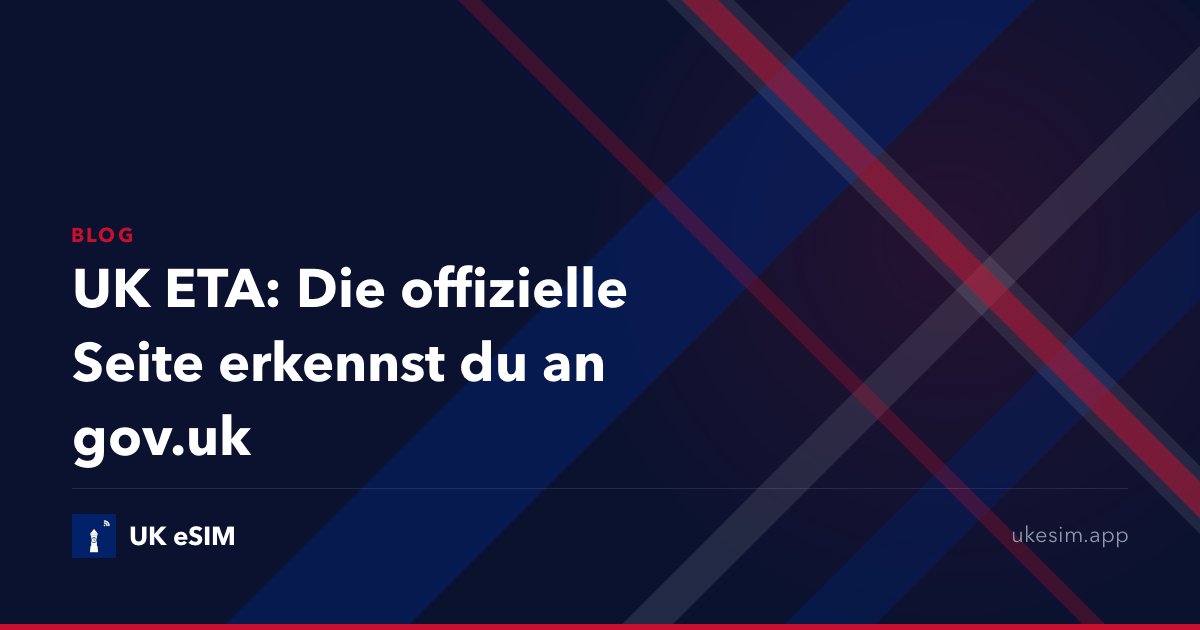 UK ETA: Die offizielle Seite erkennst du an gov.uk