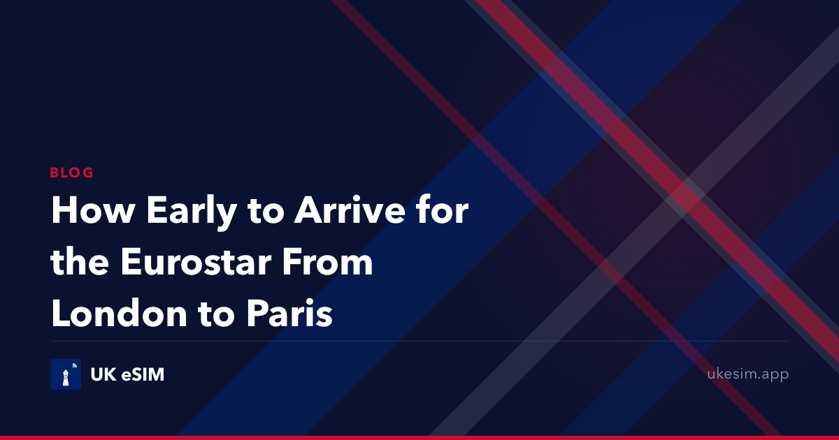 How Early to Arrive for the Eurostar From London to Paris
