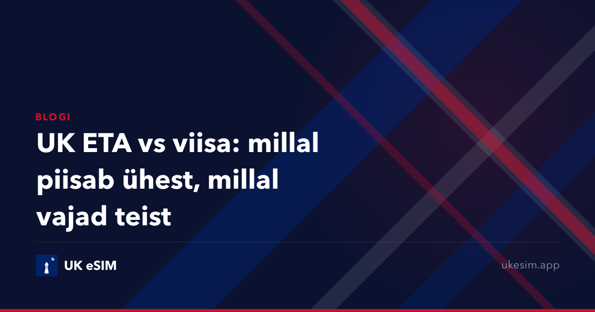 UK ETA vs viisa: millal piisab ühest, millal vajad teist