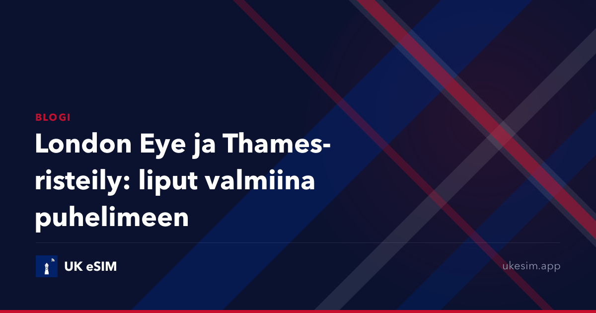 London Eye ja Thames-risteily: liput valmiina puhelimeen