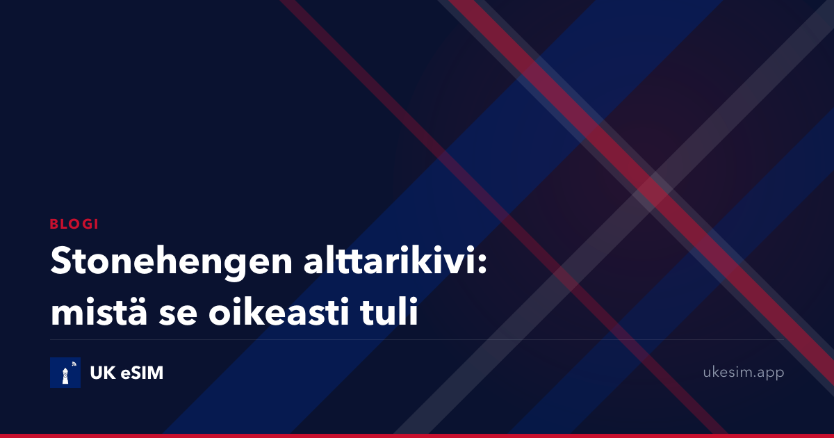 Stonehengen alttarikivi: mistä se oikeasti tuli