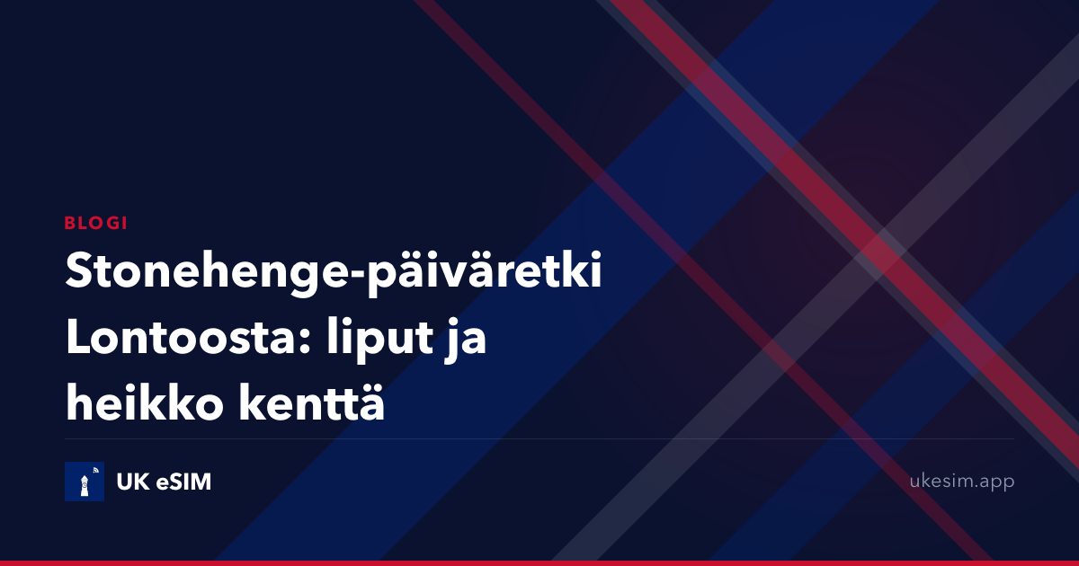 Stonehenge-päiväretki Lontoosta: liput ja heikko kenttä