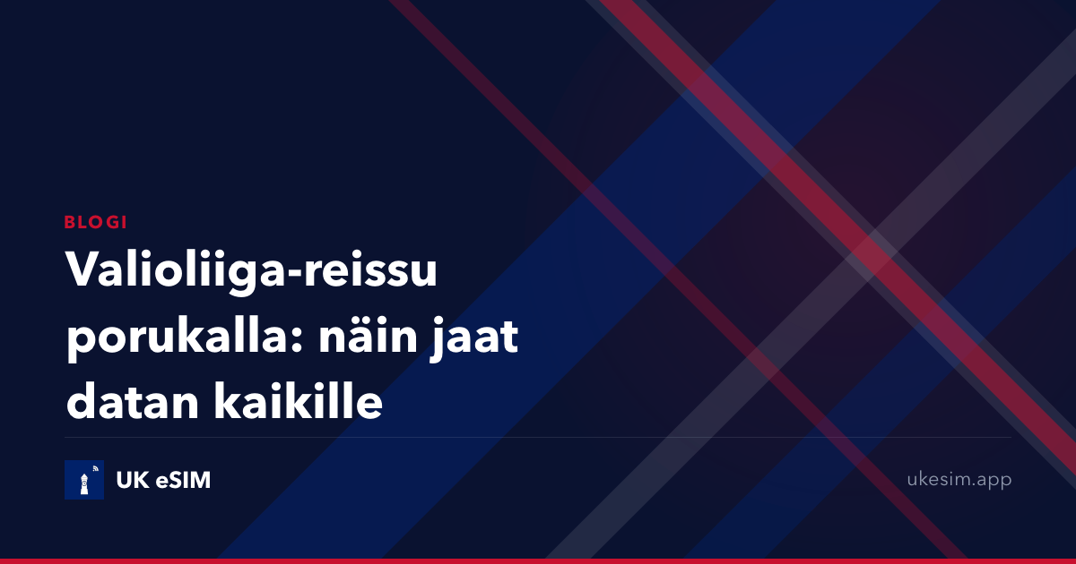 Valioliiga-reissu porukalla: näin jaat datan kaikille