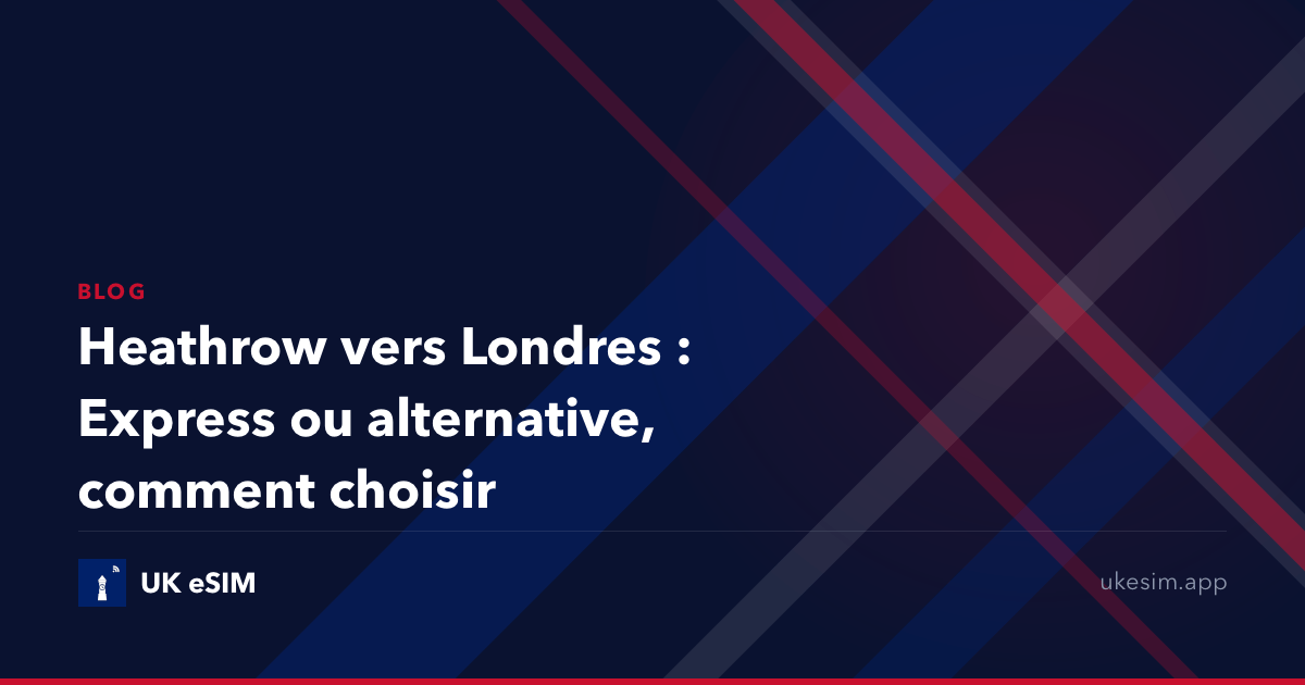 Heathrow vers Londres : Express ou alternative, comment choisir