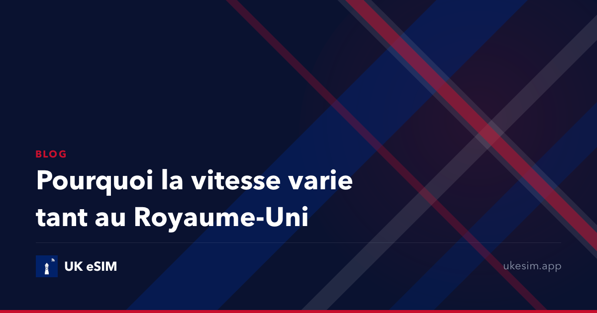 Pourquoi la vitesse varie tant au Royaume-Uni