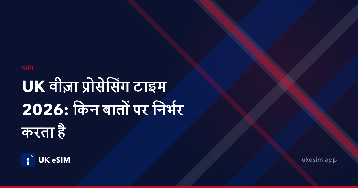 UK वीज़ा प्रोसेसिंग टाइम 2026: किन बातों पर निर्भर करता है