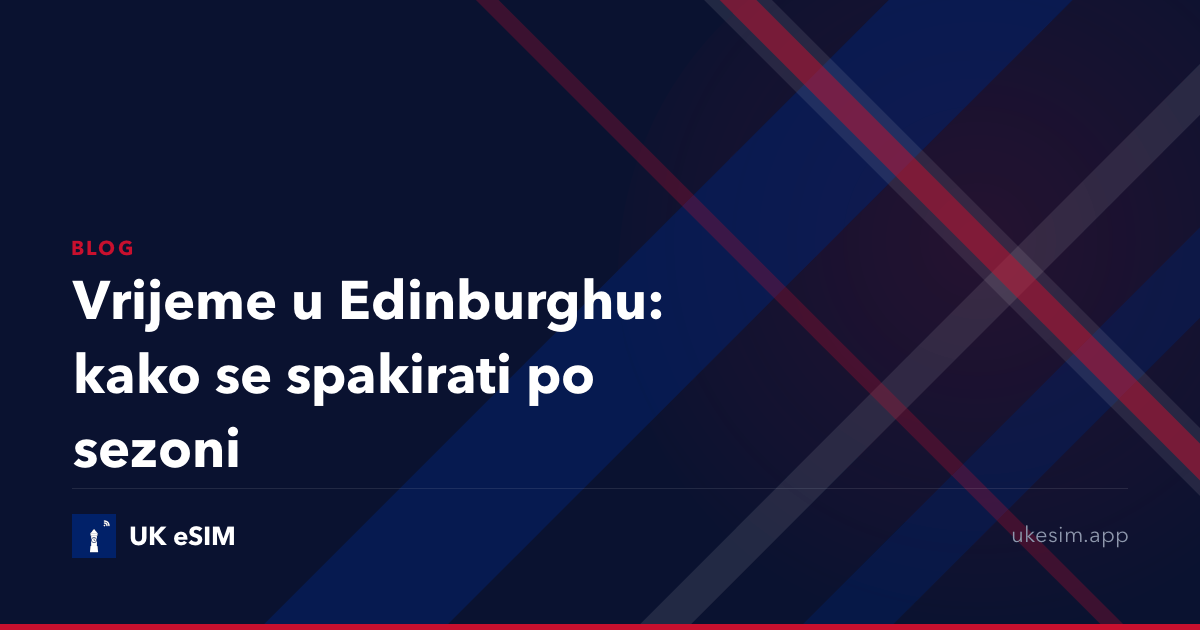 Vrijeme u Edinburghu: kako se spakirati po sezoni