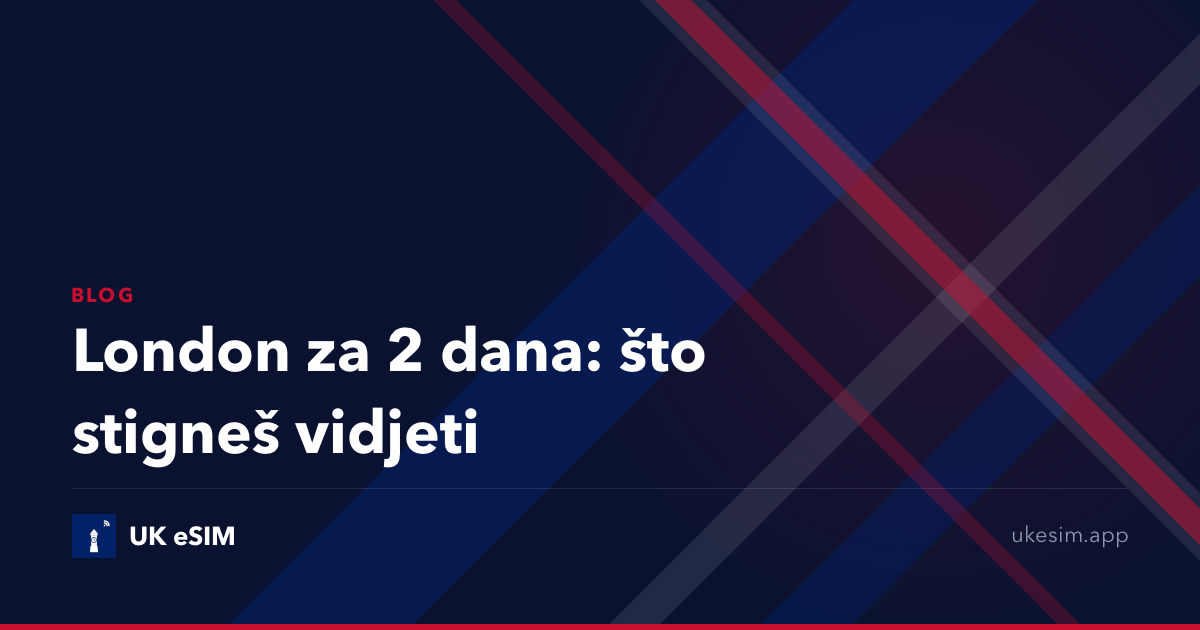 London za 2 dana: što stigneš vidjeti