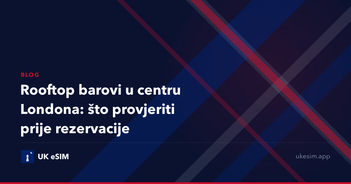 Rooftop barovi u centru Londona: što provjeriti prije rezervacije