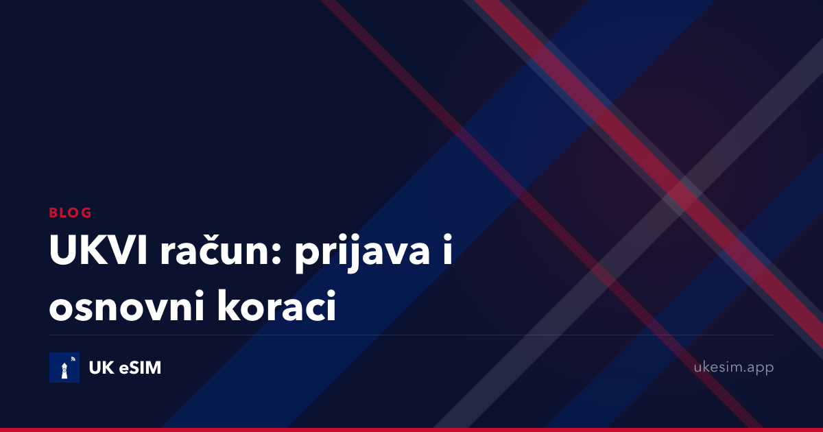 UKVI račun: prijava i osnovni koraci