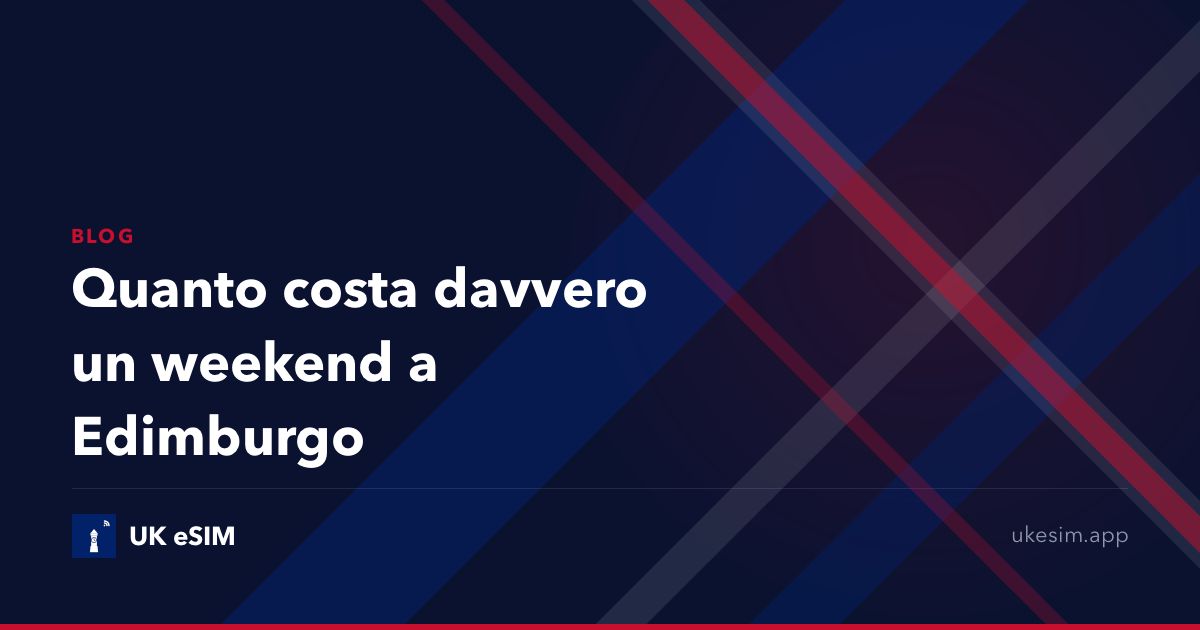 Quanto costa davvero un weekend a Edimburgo