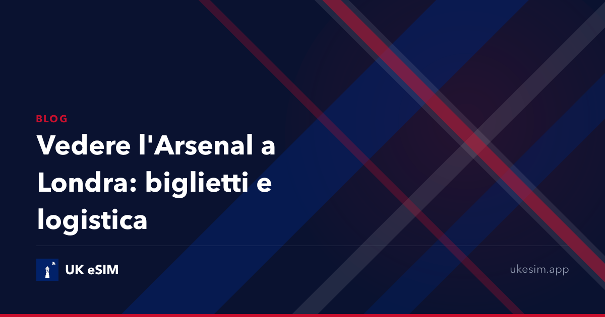 Vedere l'Arsenal a Londra: biglietti e logistica