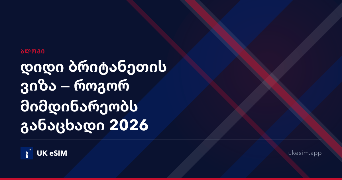 დიდი ბრიტანეთის ვიზა — როგორ მიმდინარეობს განაცხადი 2026
