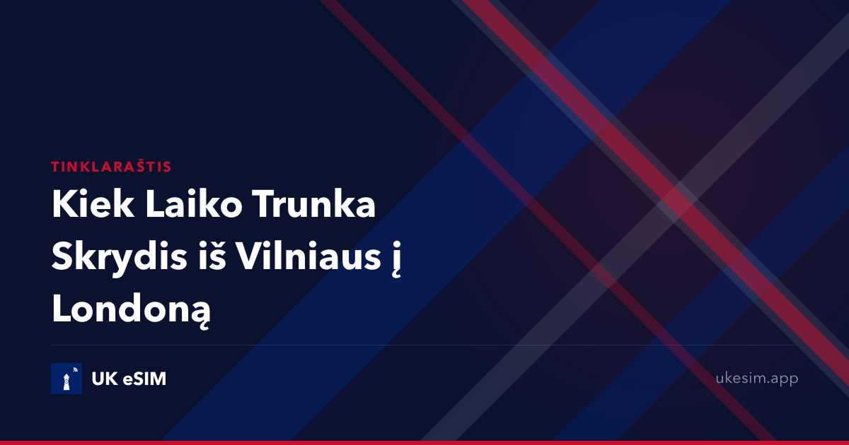 Kiek Laiko Trunka Skrydis iš Vilniaus į Londoną