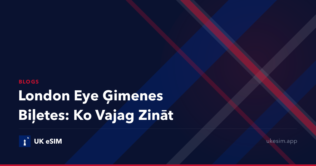 London Eye Ģimenes Biļetes: Ko Vajag Zināt