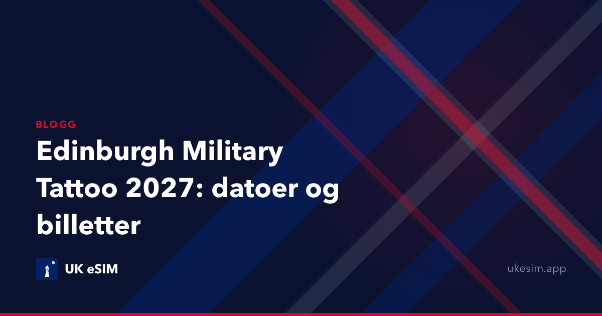 Edinburgh Military Tattoo 2027: datoer og billetter