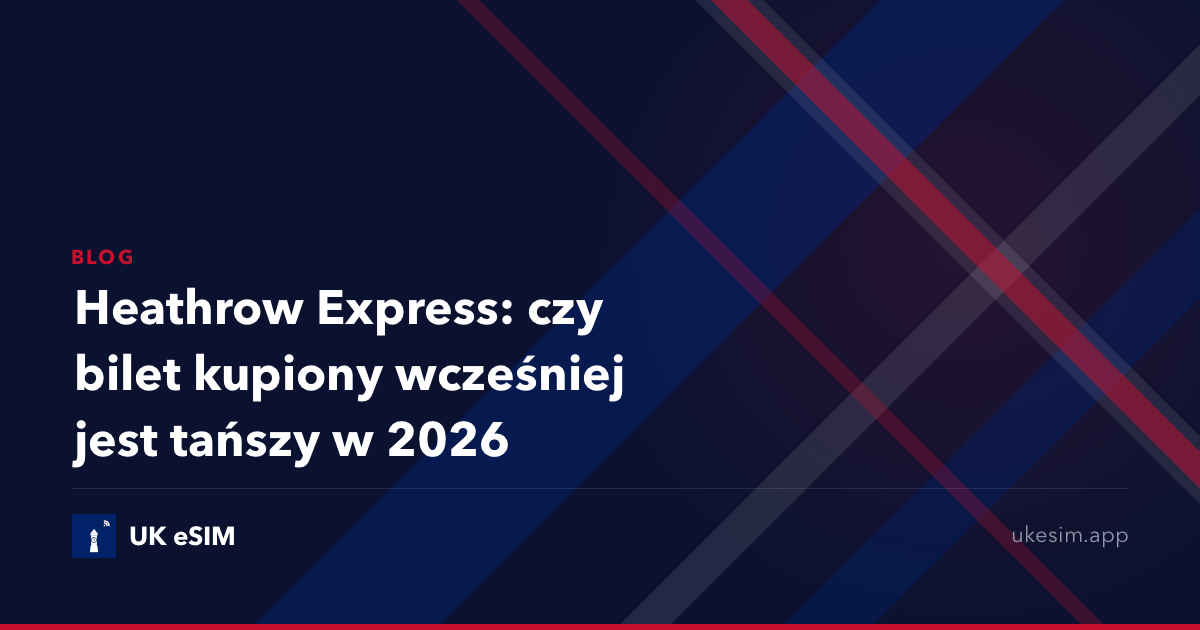 Heathrow Express: czy bilet kupiony wcześniej jest tańszy w 2026