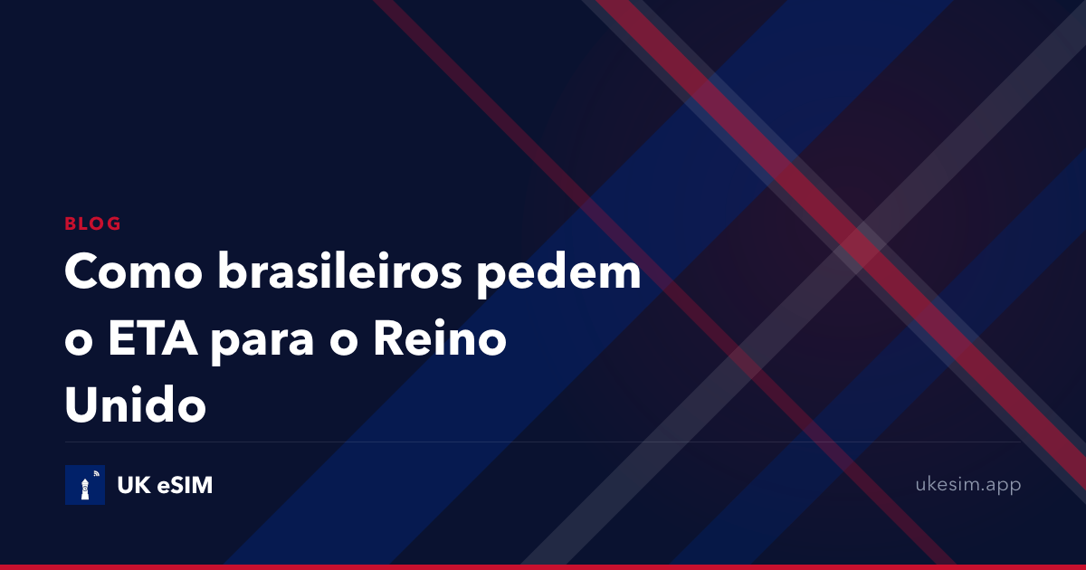 Como brasileiros pedem o ETA para o Reino Unido