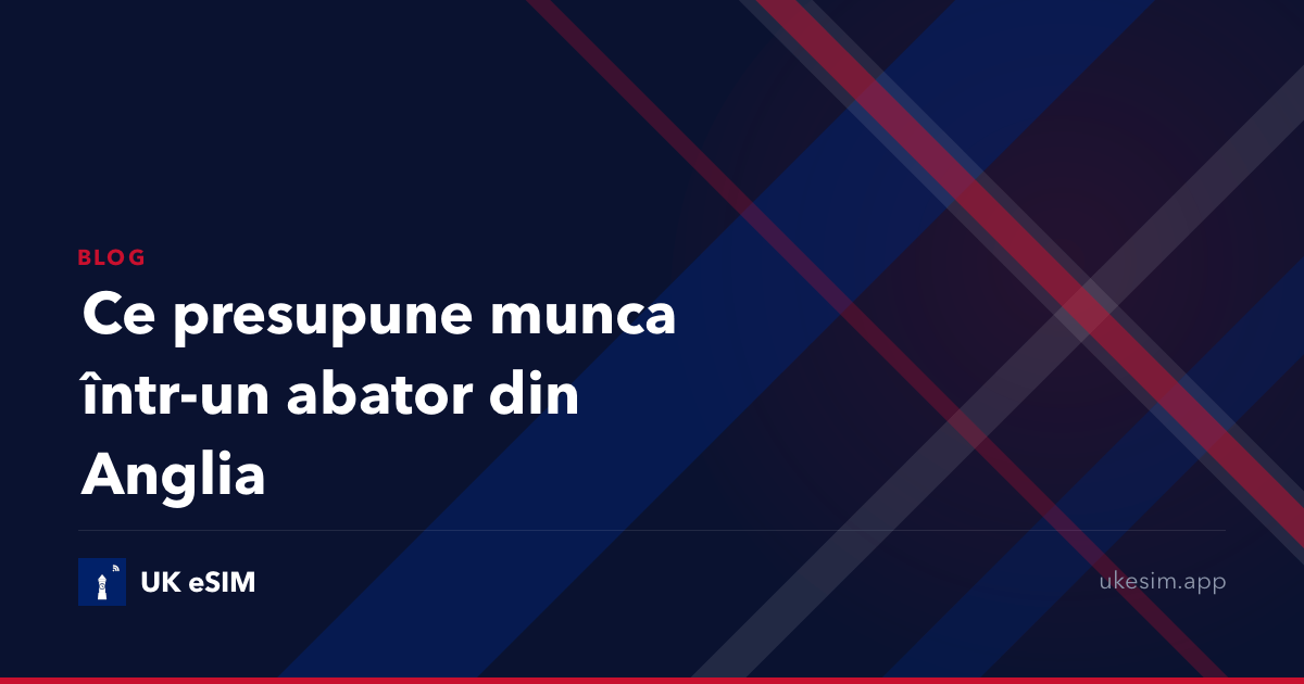 Ce presupune munca într-un abator din Anglia