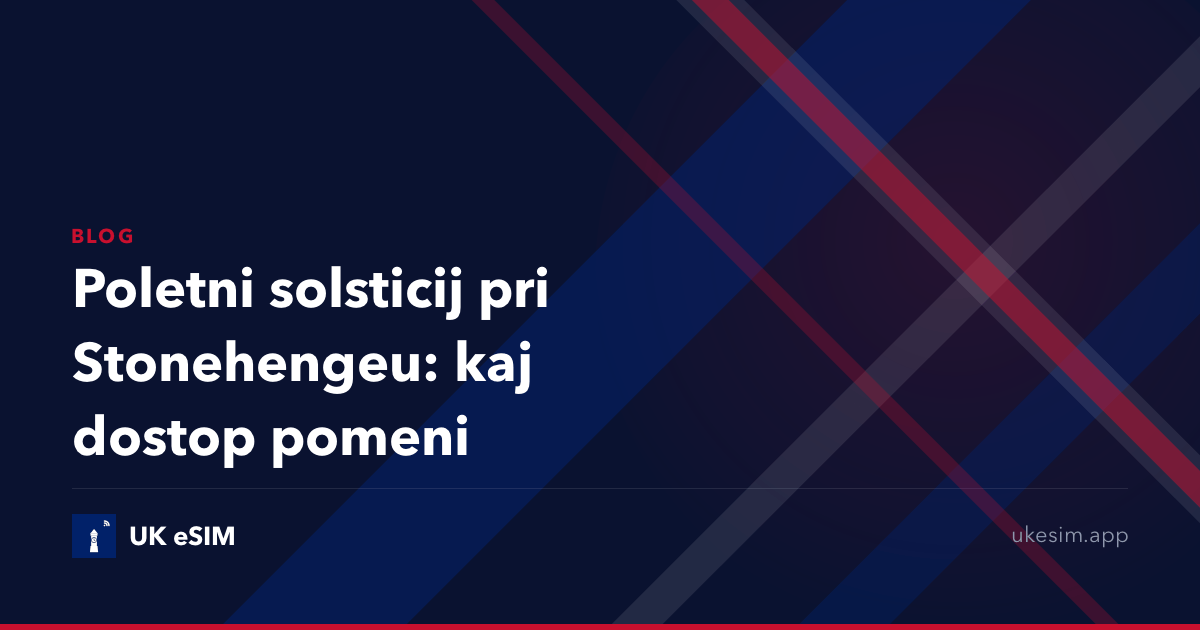 Poletni solsticij pri Stonehengeu: kaj dostop pomeni
