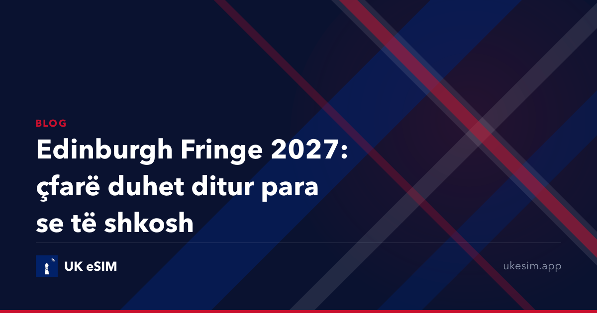 Edinburgh Fringe 2027: çfarë duhet ditur para se të shkosh