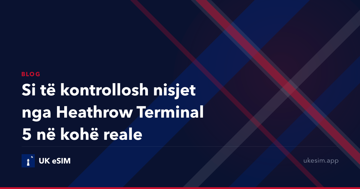 Si të kontrollosh nisjet nga Heathrow Terminal 5 në kohë reale