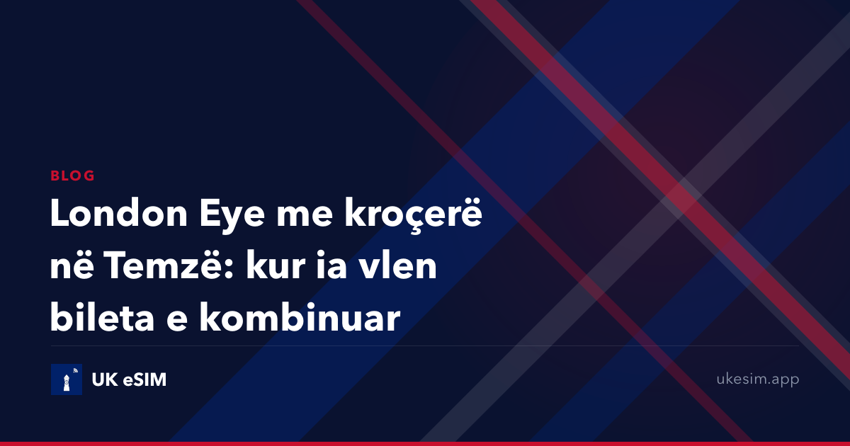 London Eye me kroçerë në Temzë: kur ia vlen bileta e kombinuar