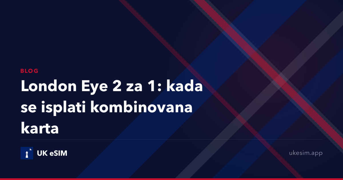 London Eye 2 za 1: kada se isplati kombinovana karta