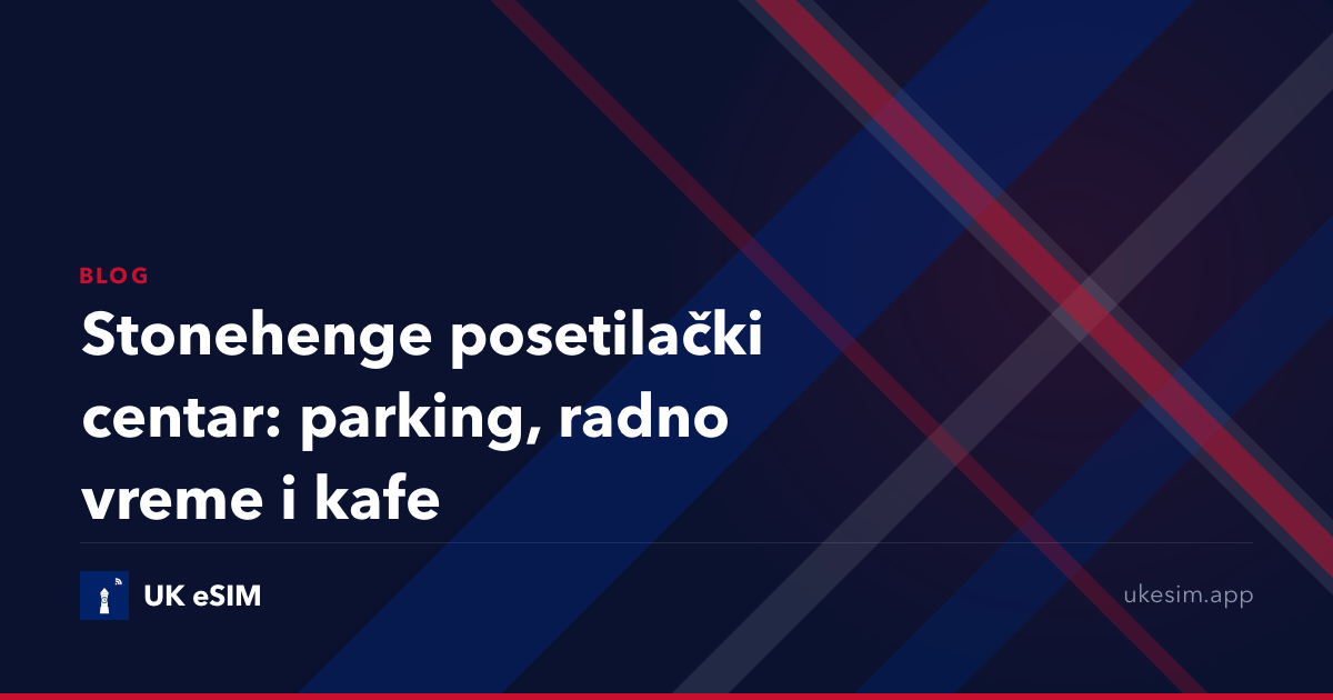 Stonehenge posetilački centar: parking, radno vreme i kafe