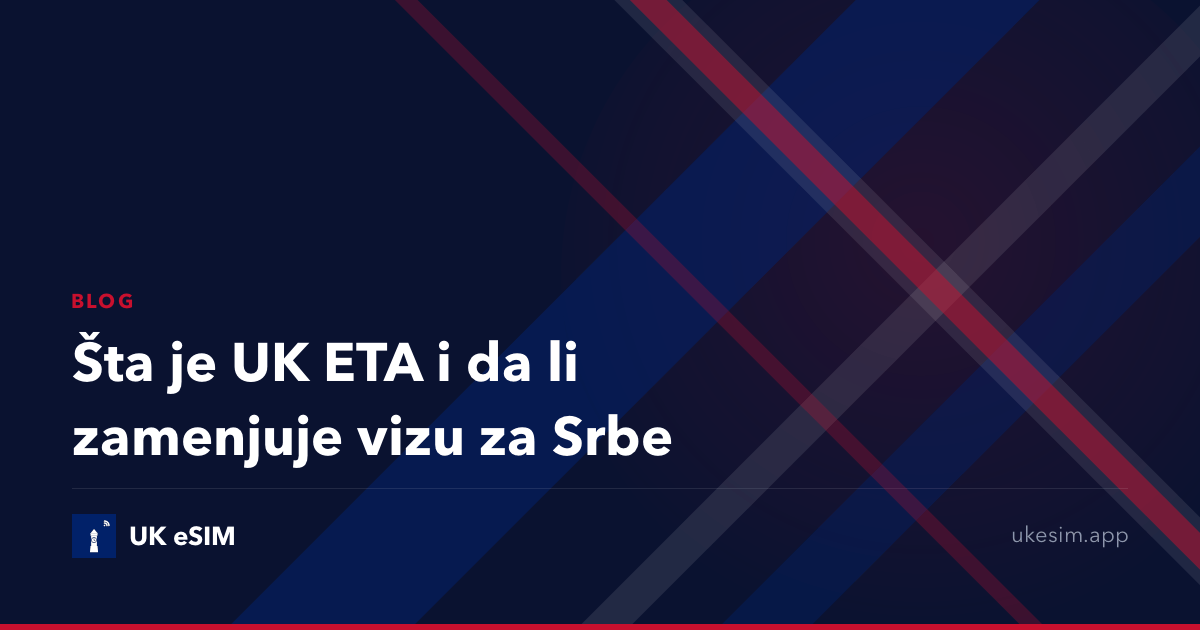 Šta je UK ETA i da li zamenjuje vizu za Srbe