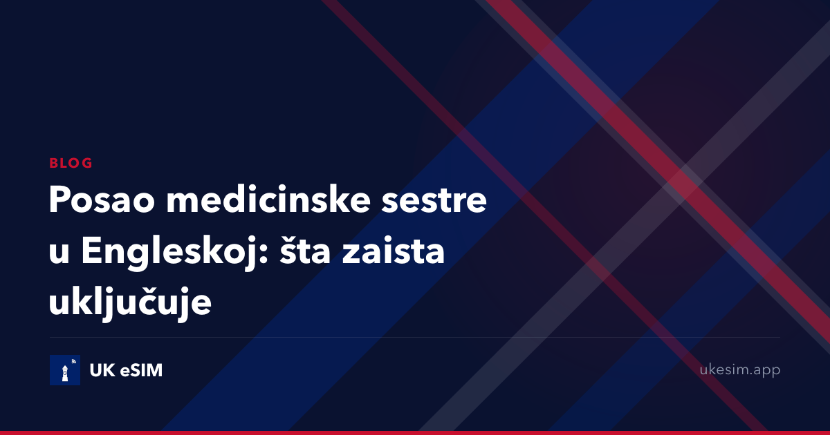 Posao medicinske sestre u Engleskoj: šta zaista uključuje