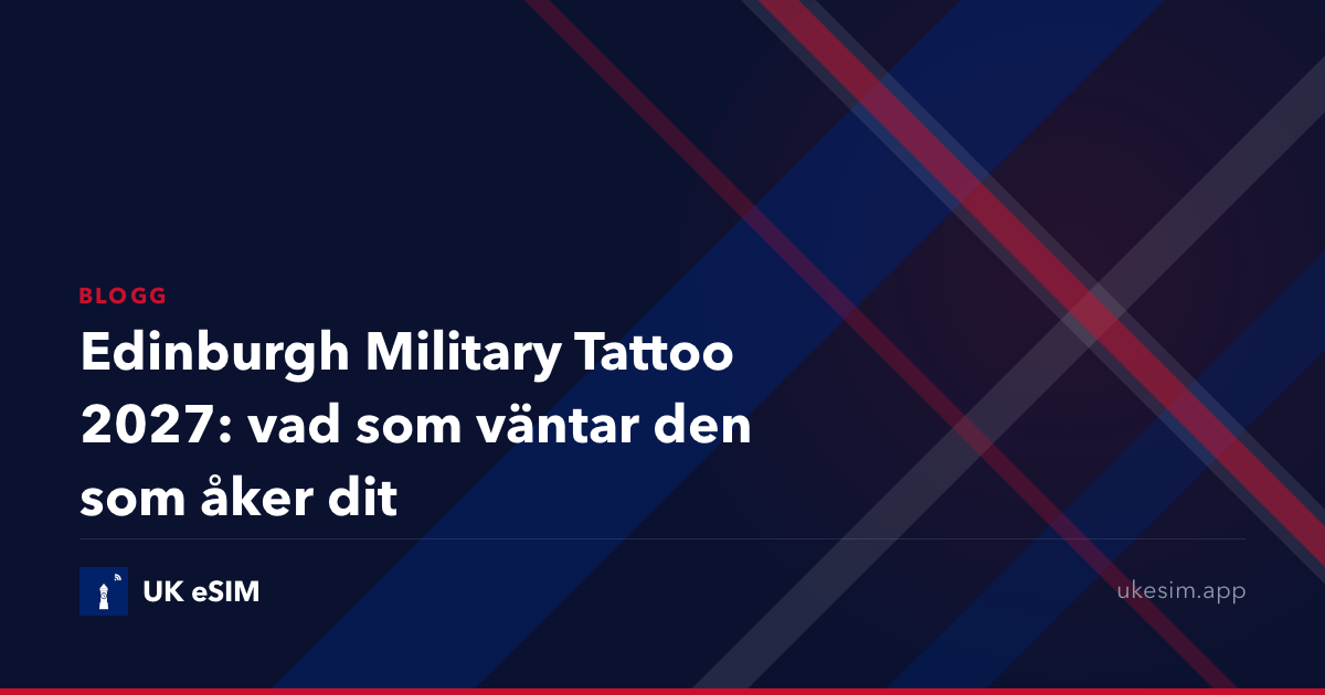 Edinburgh Military Tattoo 2027: vad som väntar den som åker dit