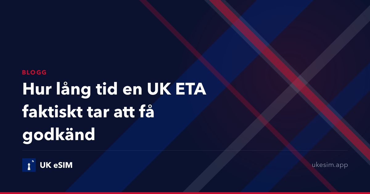 Hur lång tid en UK ETA faktiskt tar att få godkänd