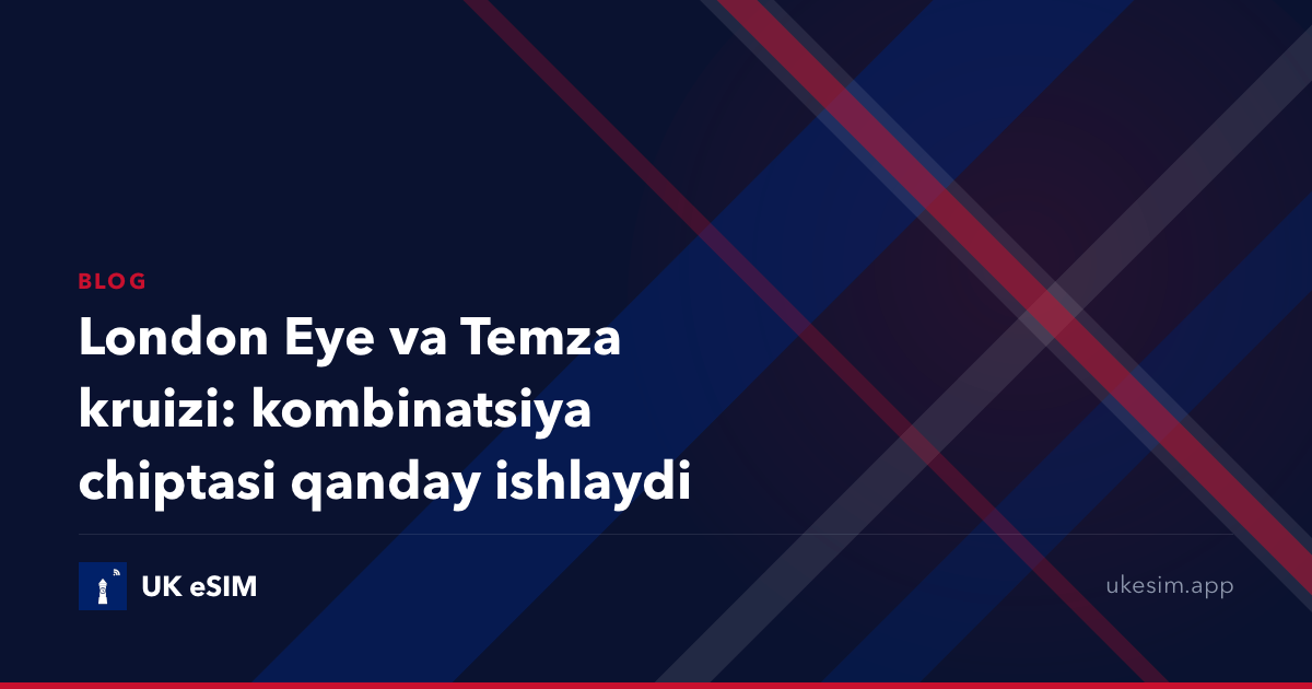 London Eye va Temza kruizi: kombinatsiya chiptasi qanday ishlaydi